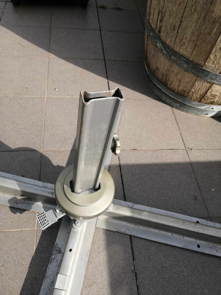 parasol voet draaibaar - nieuwprijs was 82.99 euro, Tuin en Terras, Ophalen, Gebruikt