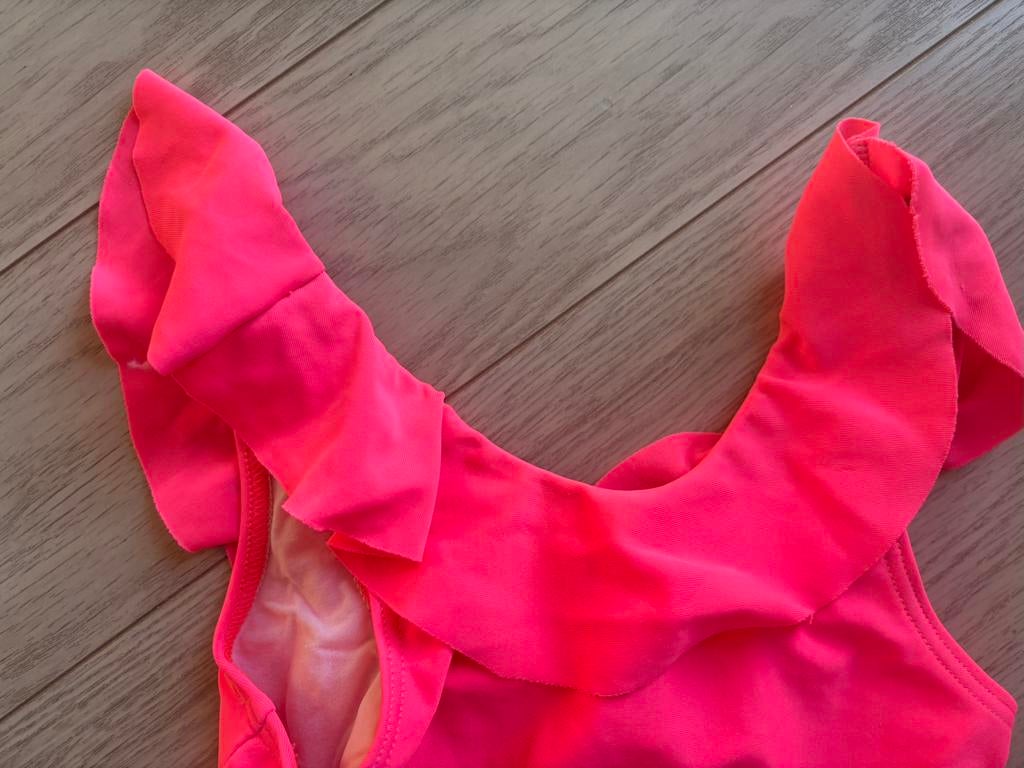 Fluo badpak Fina Egerique, Kinderen en Baby's, Badpak, Gebruikt, Maat 116, Verzenden