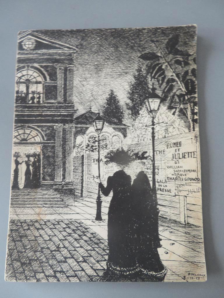 1958 Paul Delvaux Romeo et Juliette Verenigde Belgische Pers, Verzamelen, Ophalen of Verzenden, Overige typen