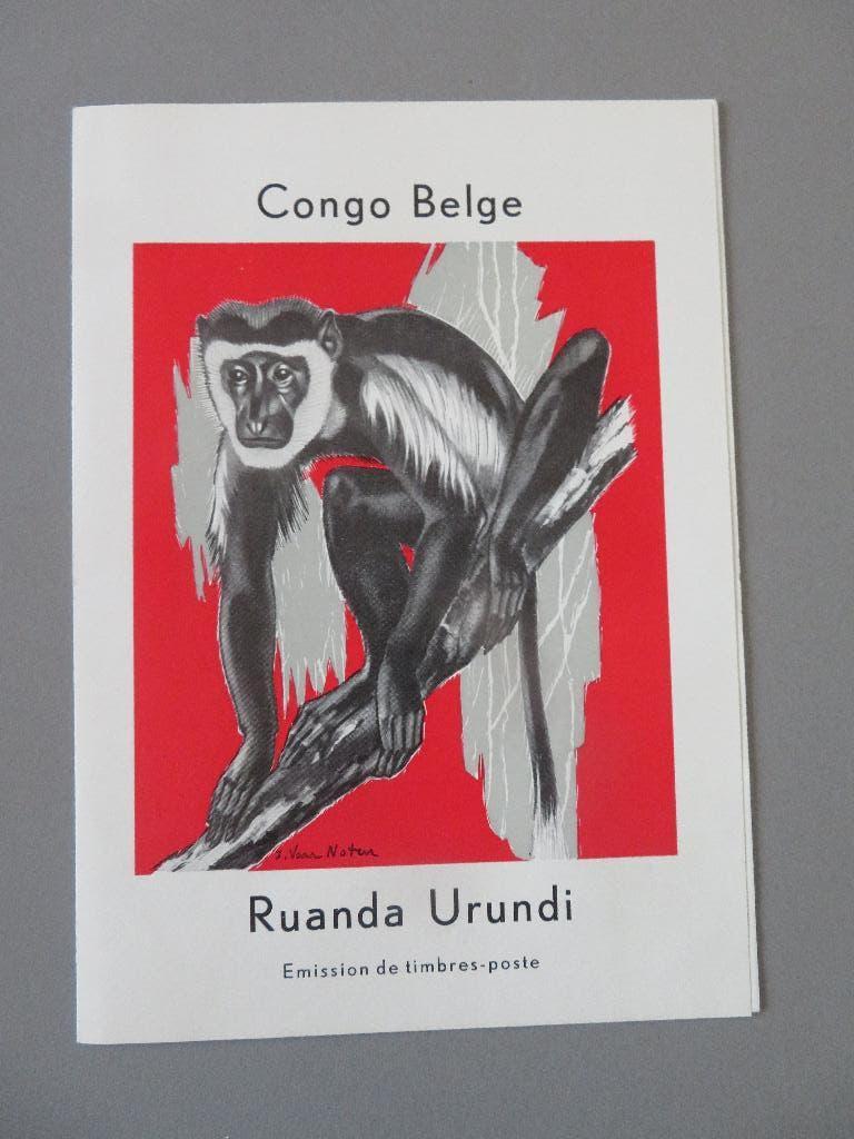 folder 1959 uitgave postzegels Congo Belge en Ruanda Urundi, Postzegels en Munten, Ophalen of Verzenden, Postfris