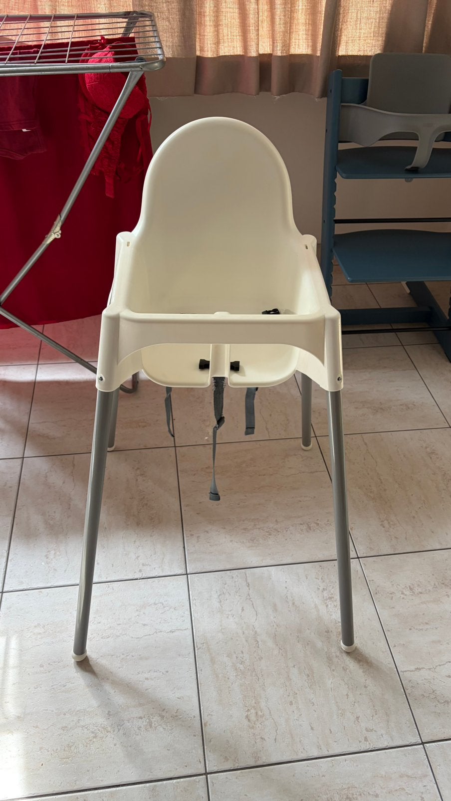 Ikea eetstoel, Ophalen, Gebruikt, Meegroeistoel, Afneembaar eetblad