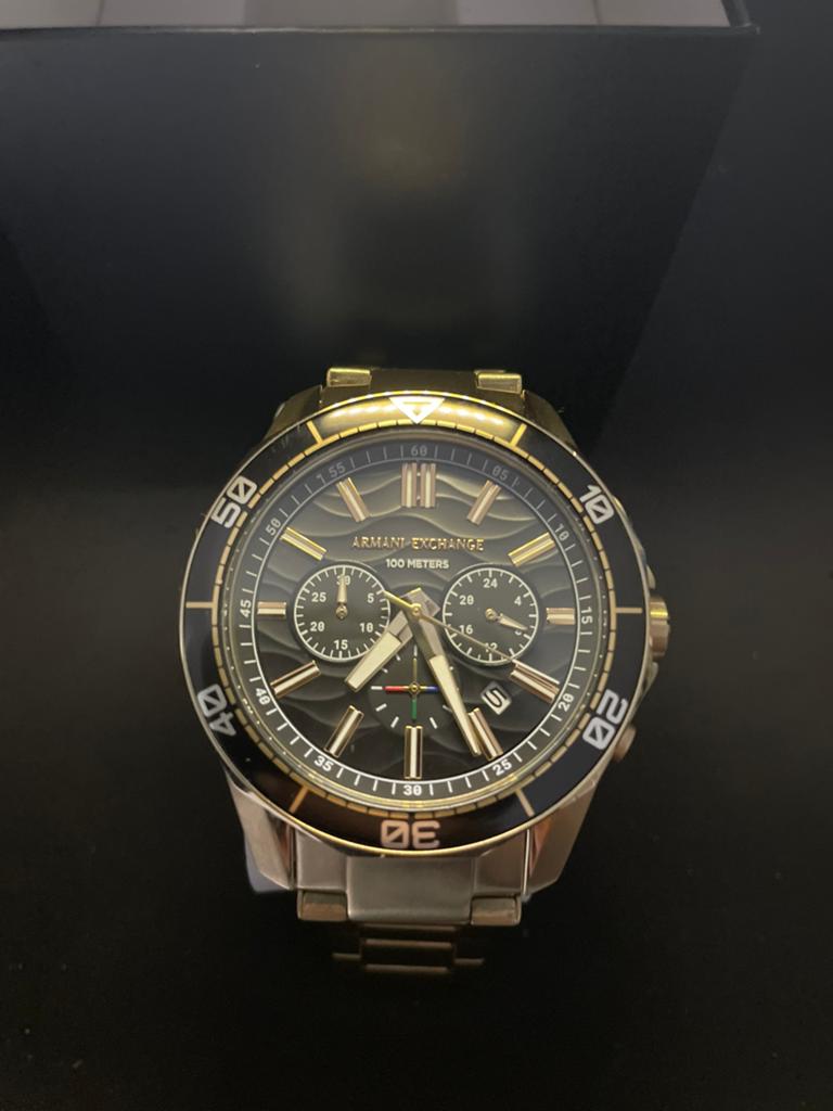 Armani Echange AX1958, Handtassen en Accessoires, Horloges | Heren, Overige merken, Staal, Polshorloge, Nieuw