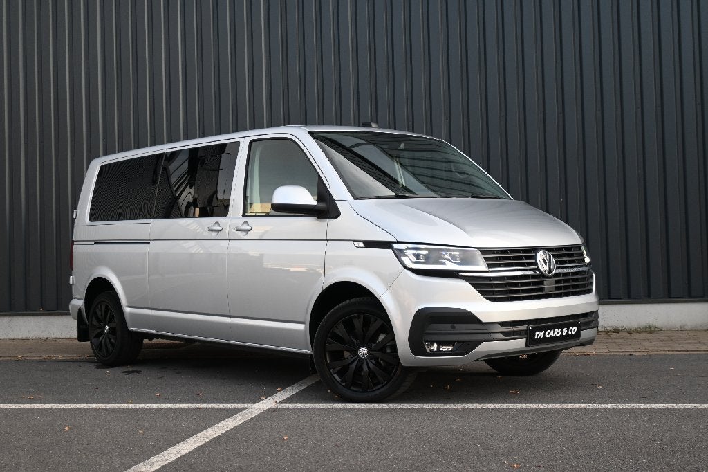 Vw Transporter T6.1 DSG, LED, Cam, 6-zit, 2x ele schuifd tre, Autos, Volkswagen, Argent ou Gris, 6 portes, Entreprise, 2500 kg