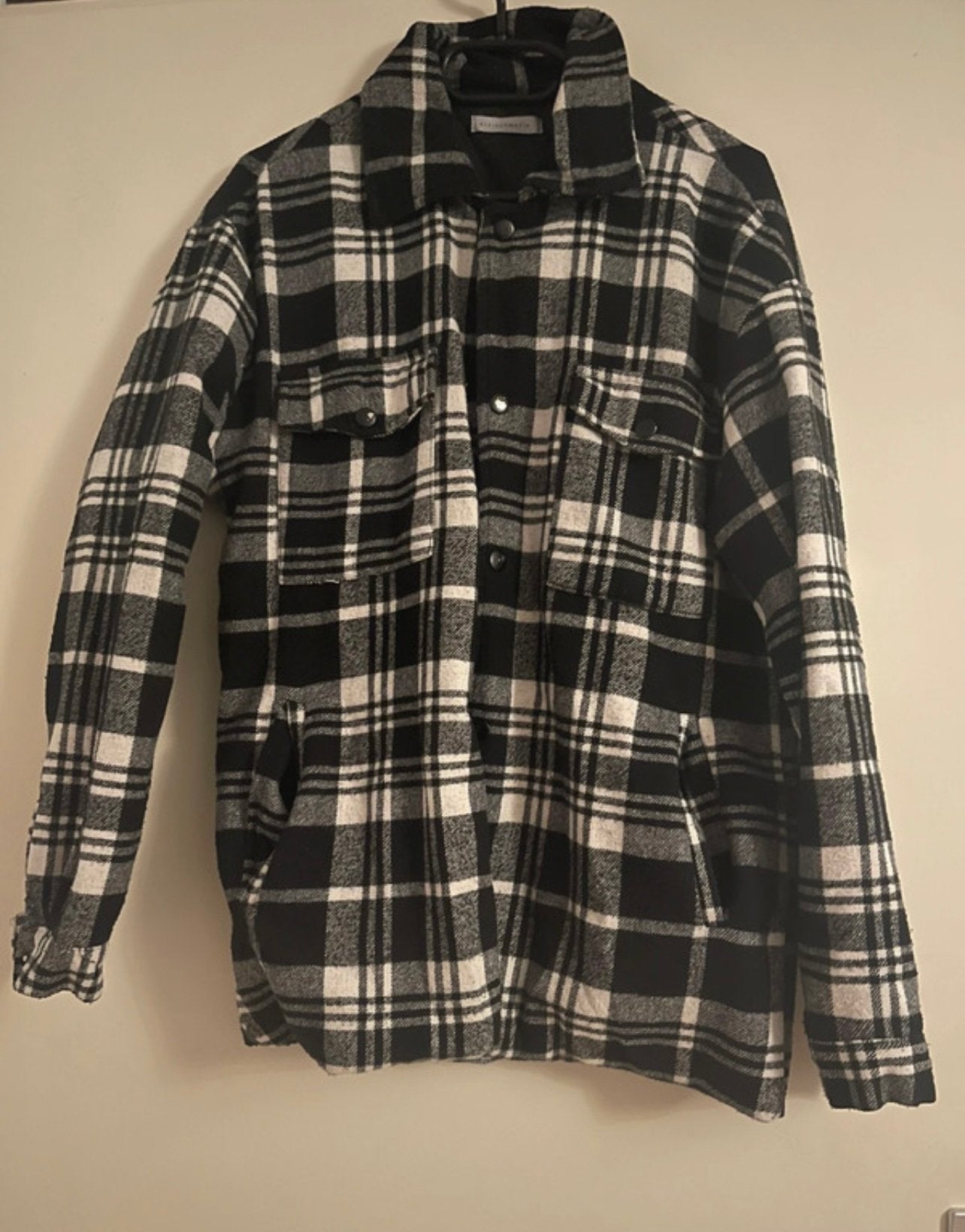 Veste à carreaux, Envoi, Porté, Taille 46 (S) ou plus petite, Noir