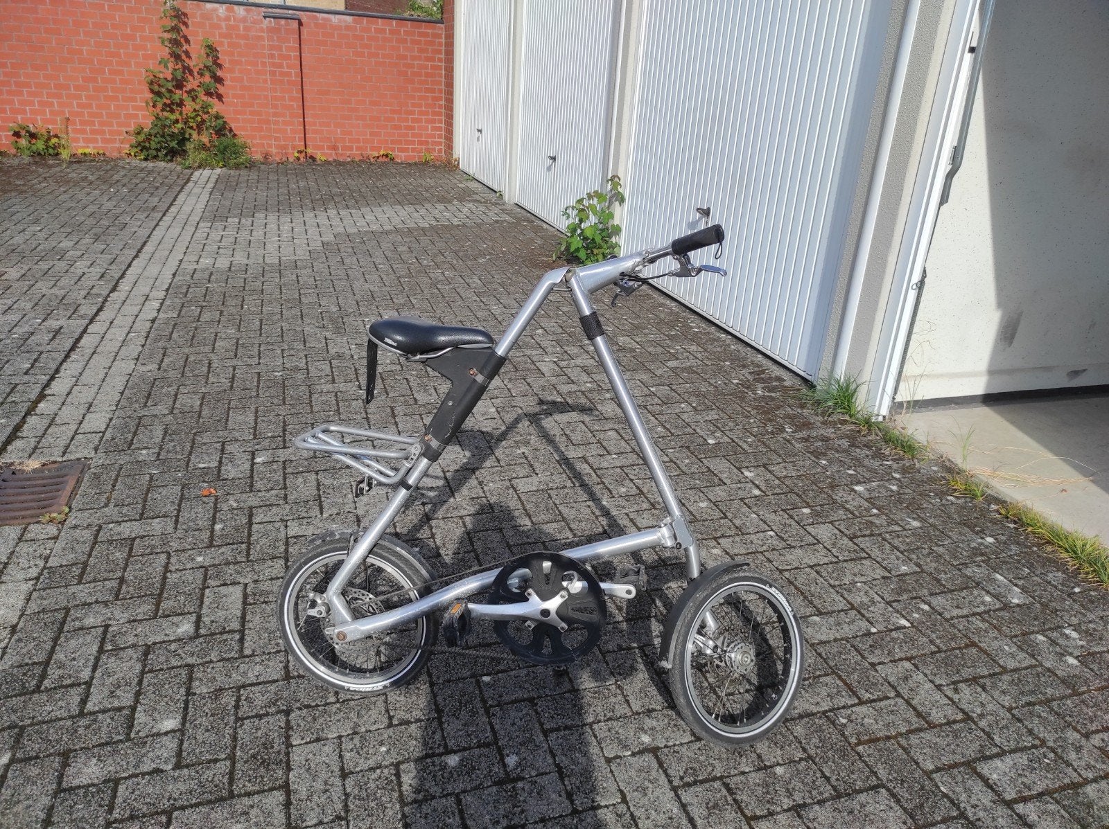 Strida vouwfiets in goede staat, Gebruikt, 16 tot 18 inch, Totaal opvouwbaar, Schijfrem