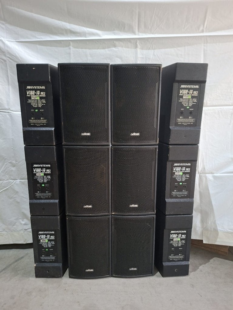 jb systems vibe 10 mkii, Audio, Tv en Foto, Luidsprekerboxen, Stereo speakers, Gebruikt, Ophalen, 150 watt of meer