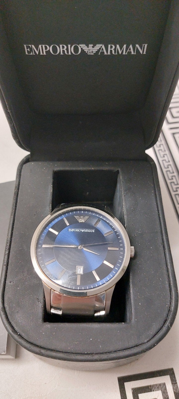 Mannen horloge merk armani zo goed als nieuw, Handtassen en Accessoires, Horloges | Heren, Ophalen