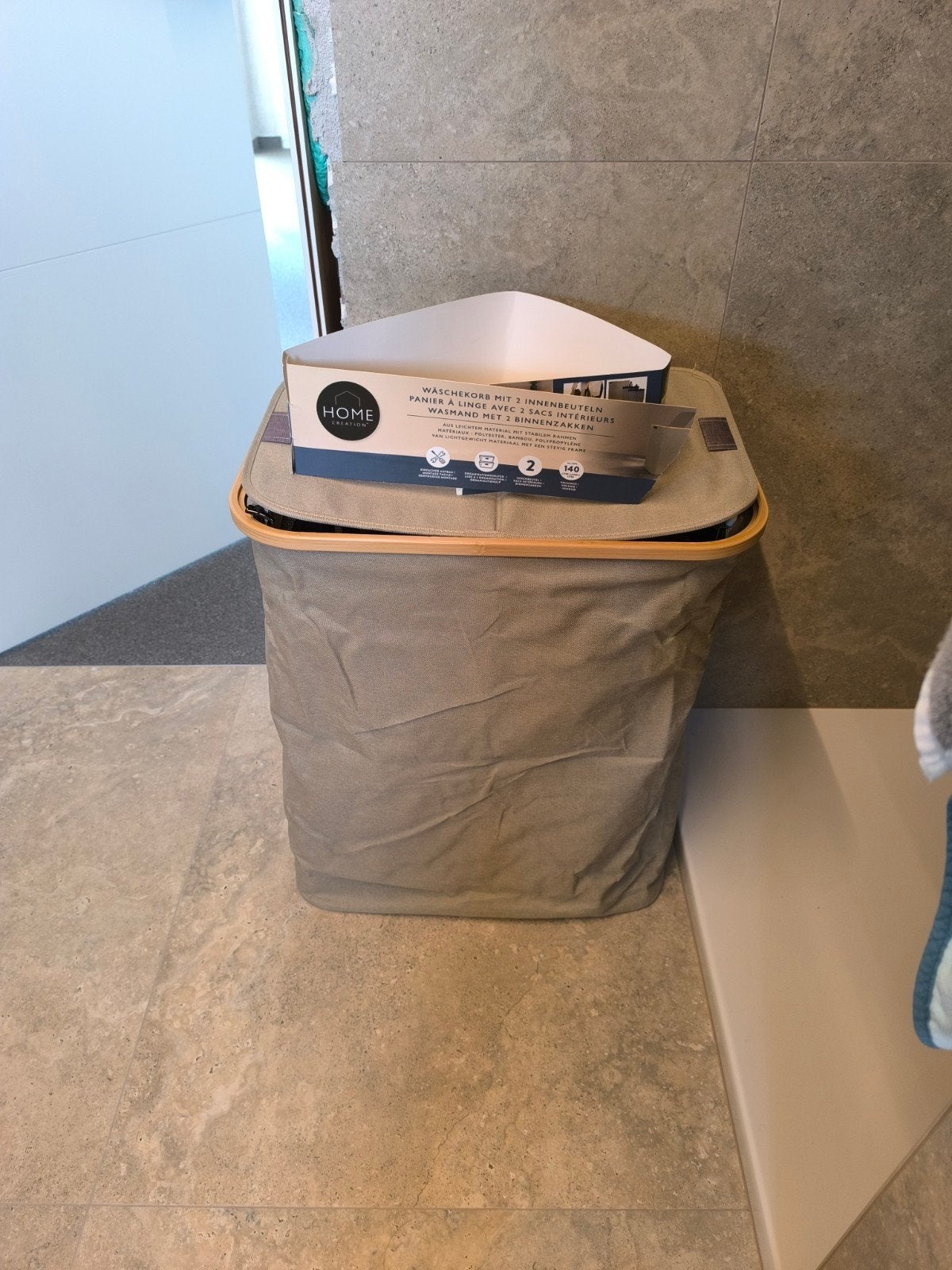 nieuwe wasmand, Ophalen of Verzenden, Nieuw, Grijs, Wasmand
