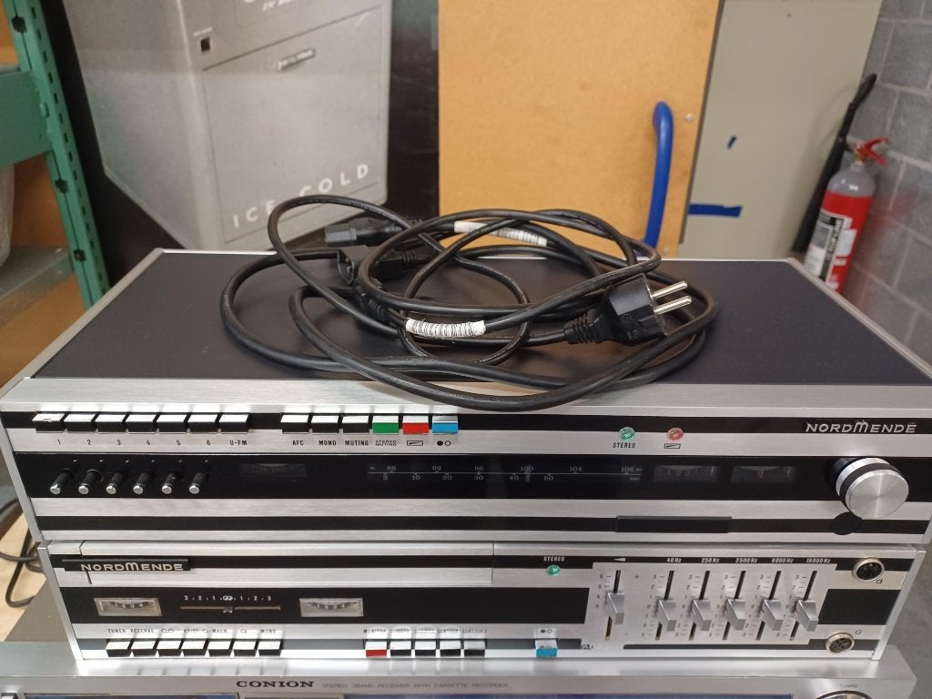 Versterker en tuner Normende, Audio, Tv en Foto, Versterkers en Ontvangers, Ophalen, Gebruikt