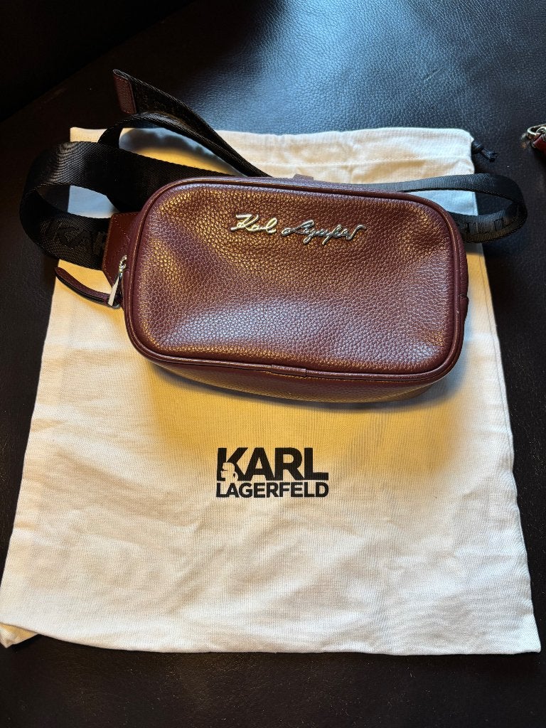 Heuptasje Kar Lagerfeld bordeaux, Enlèvement ou Envoi, Comme neuf, Adulte unisexe