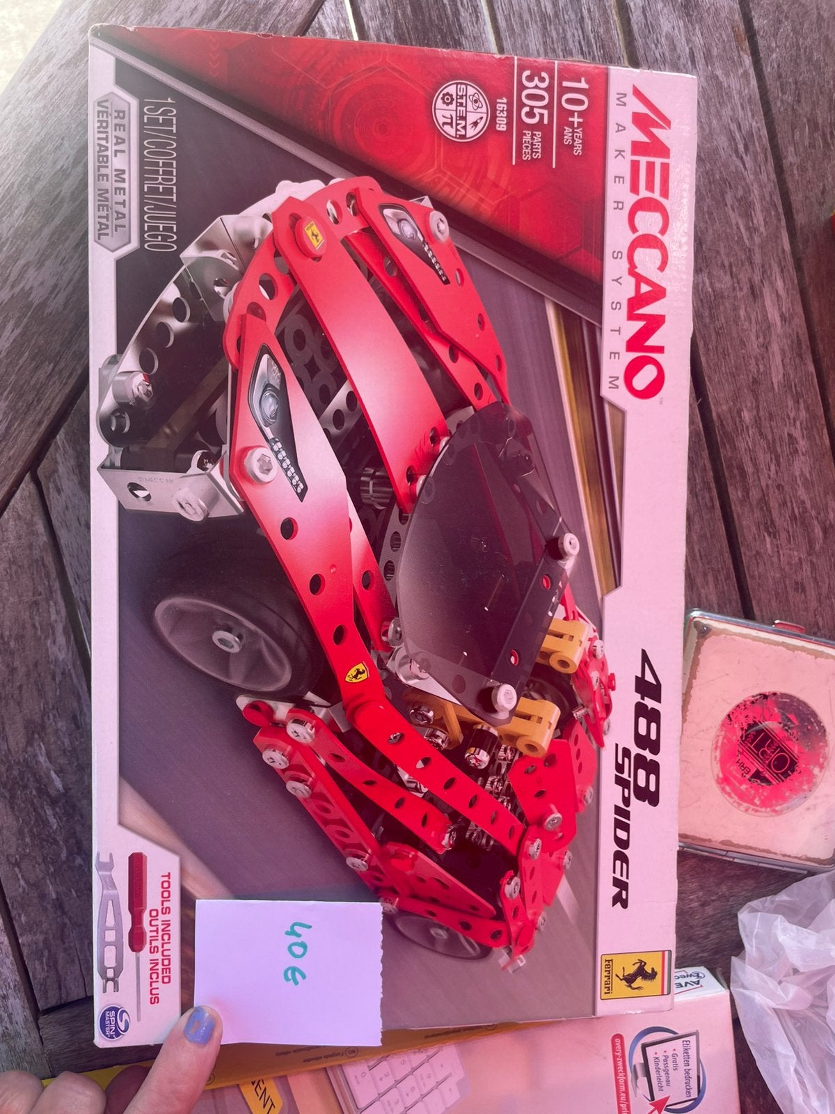 Meccano Ferrari spider 488 spider., Ophalen, Nieuw