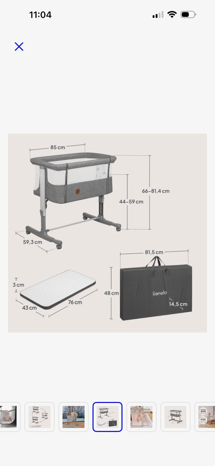 Co sleeper, Maison & Meubles, Enlèvement, Comme neuf, Autres types