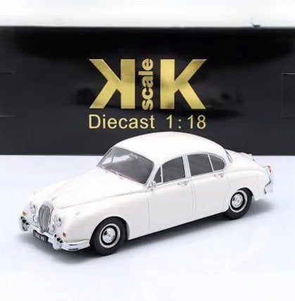 Maisto Jaguar Mark 2 1959 1:18 – klassieke Britse wagen, Ophalen of Verzenden, Zo goed als nieuw, Auto, Maisto
