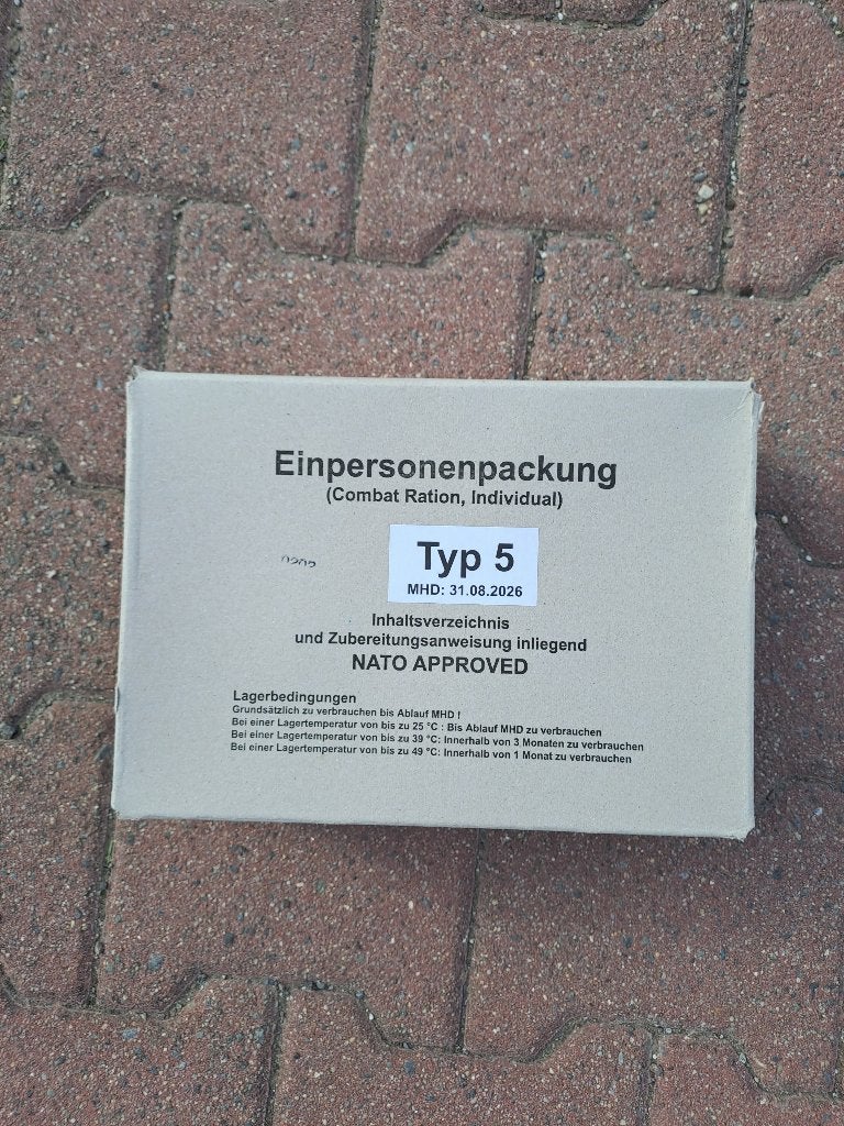 Duitse militaire MRE – Einpersonenpackung Typ 5 & Typ 6, Envoi, Neuf, Général
