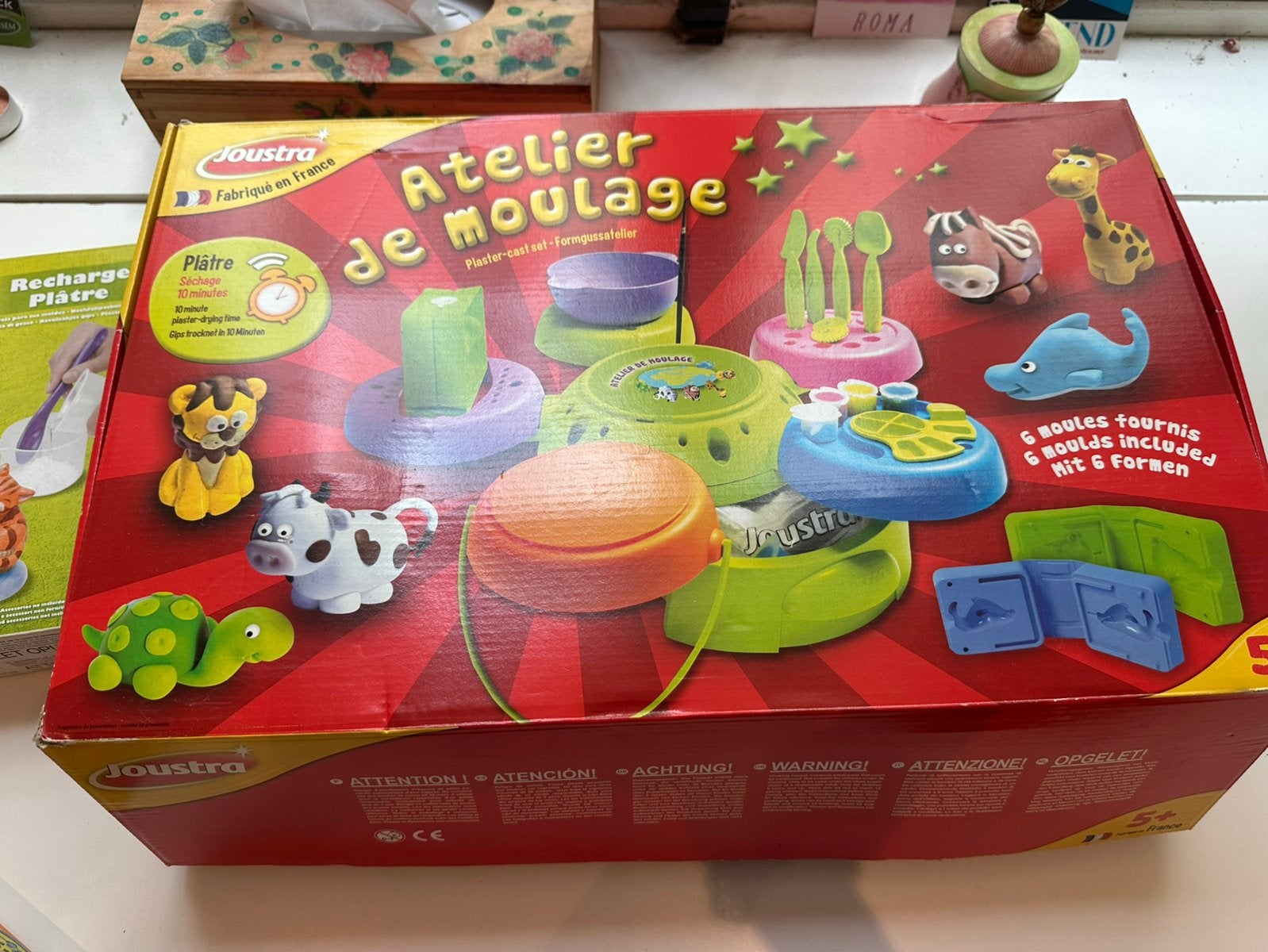 Atelier de moulage + recharge de plâtre, Kinderen en Baby's, Speelgoed | Educatief en Creatief, Gebruikt, Ontdekken, Ophalen
