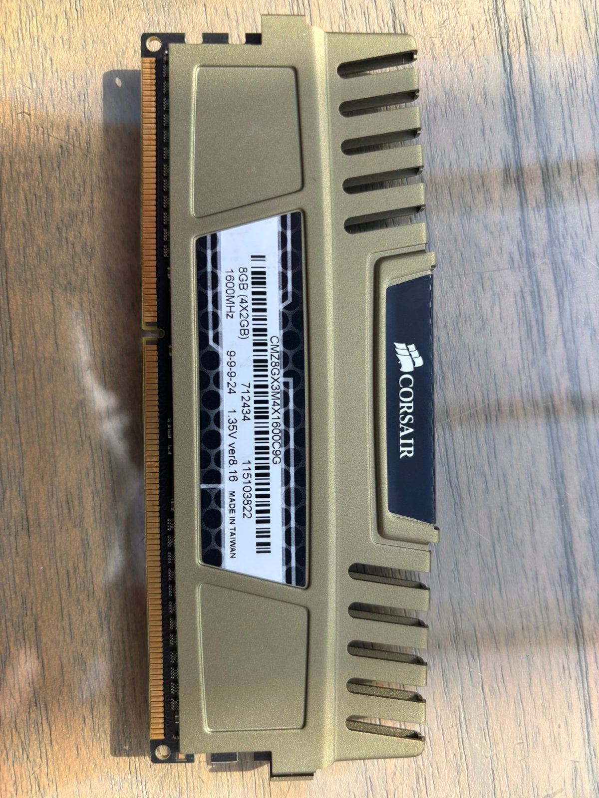 Corsair Vengeance DDR3 16GB (4x4GB) 1600MHz CL9 Geheugen RAM, Computers en Software, RAM geheugen, Ophalen, DDR3, Zo goed als nieuw