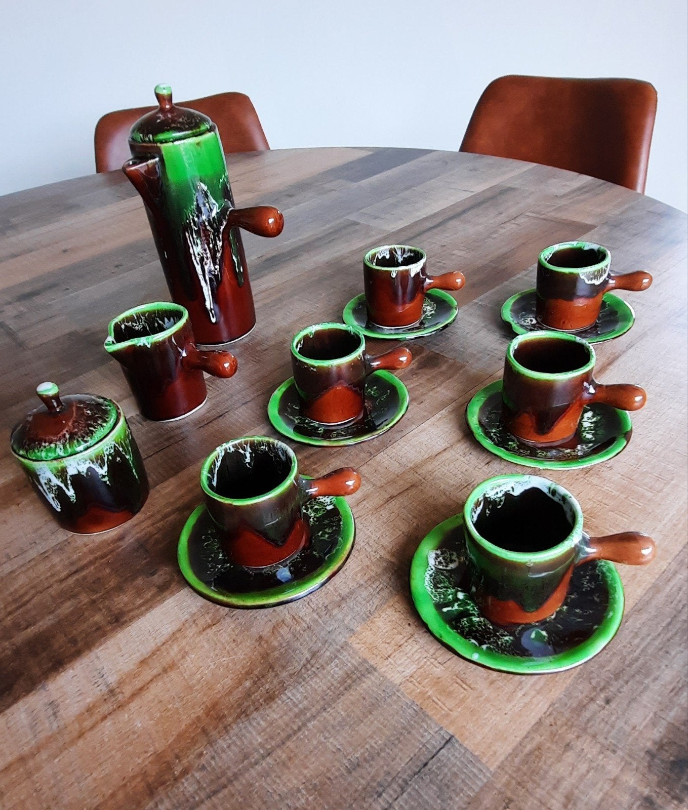 Koffieset huis Vallauris, Enlèvement