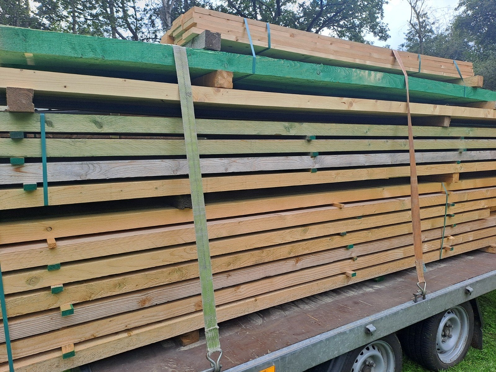 SLS geschaafde balken 90x40mm en grenen balken 60x50mm, Ophalen, Balken