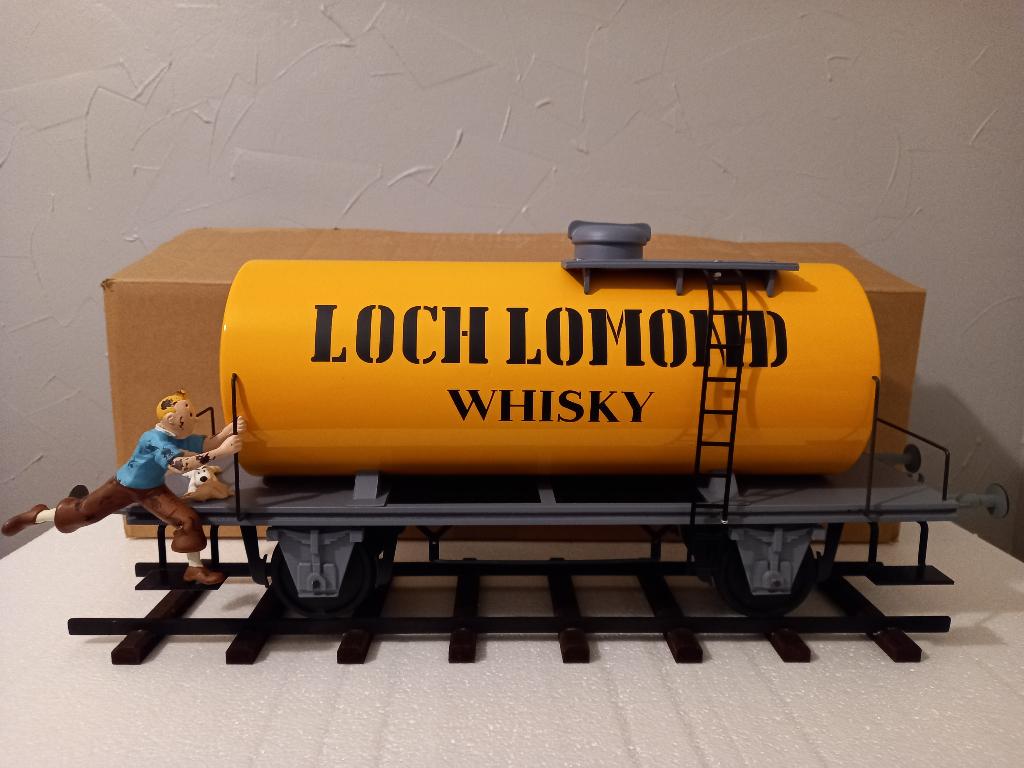 Le wagon jaune loch lomond avec Tintin et Milou sales, Collections, Enlèvement, Tintin