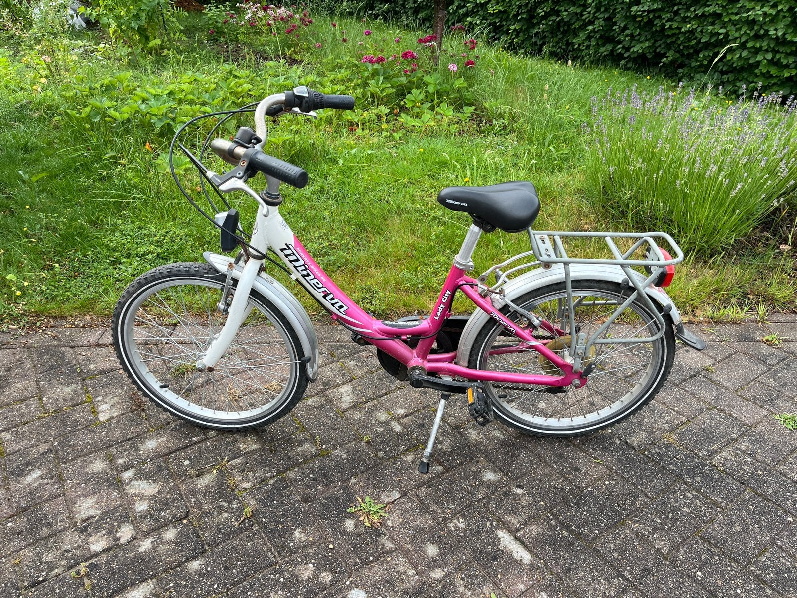 Fiets Minerva Meisje, Ophalen, Gebruikt, 18 inch, Versnellingen