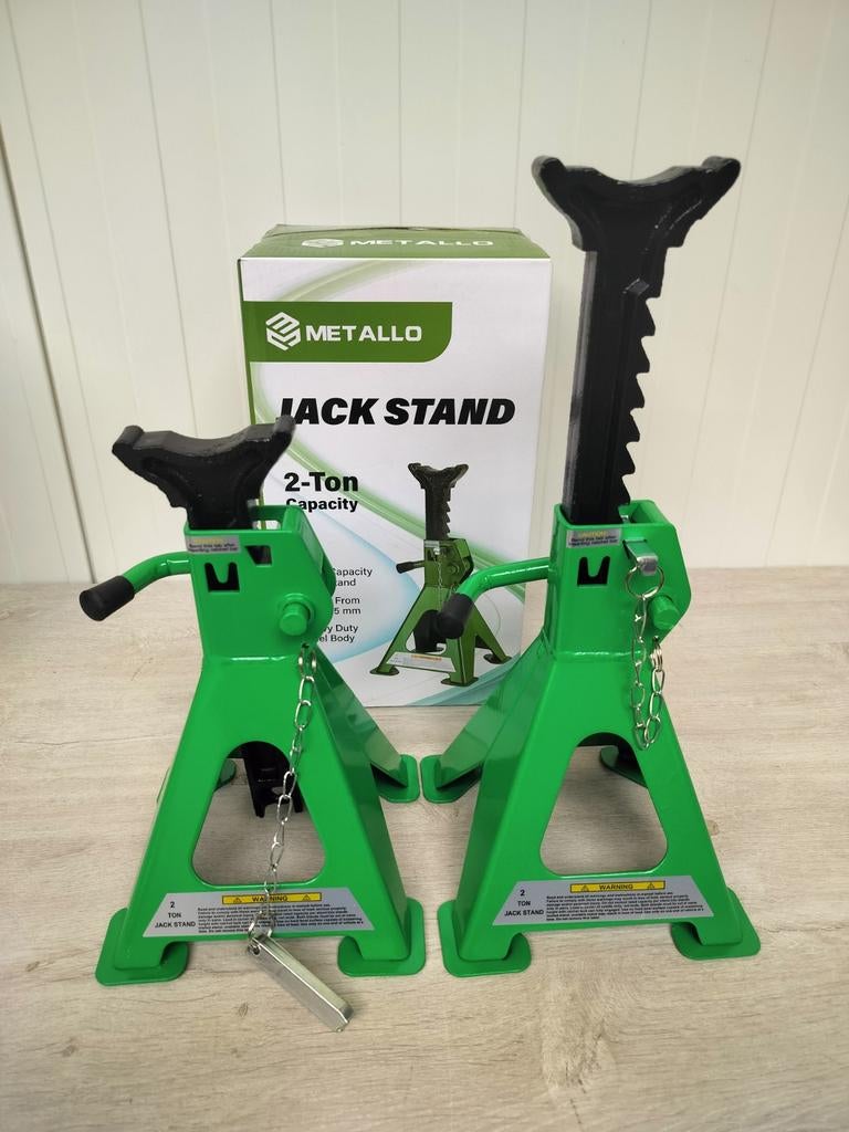 Metallo assteunen 2 stuks in set , 2 ton . Nieuw!!!, Auto diversen, Krikken, Nieuw, Garagekrik, Manueel, Ophalen