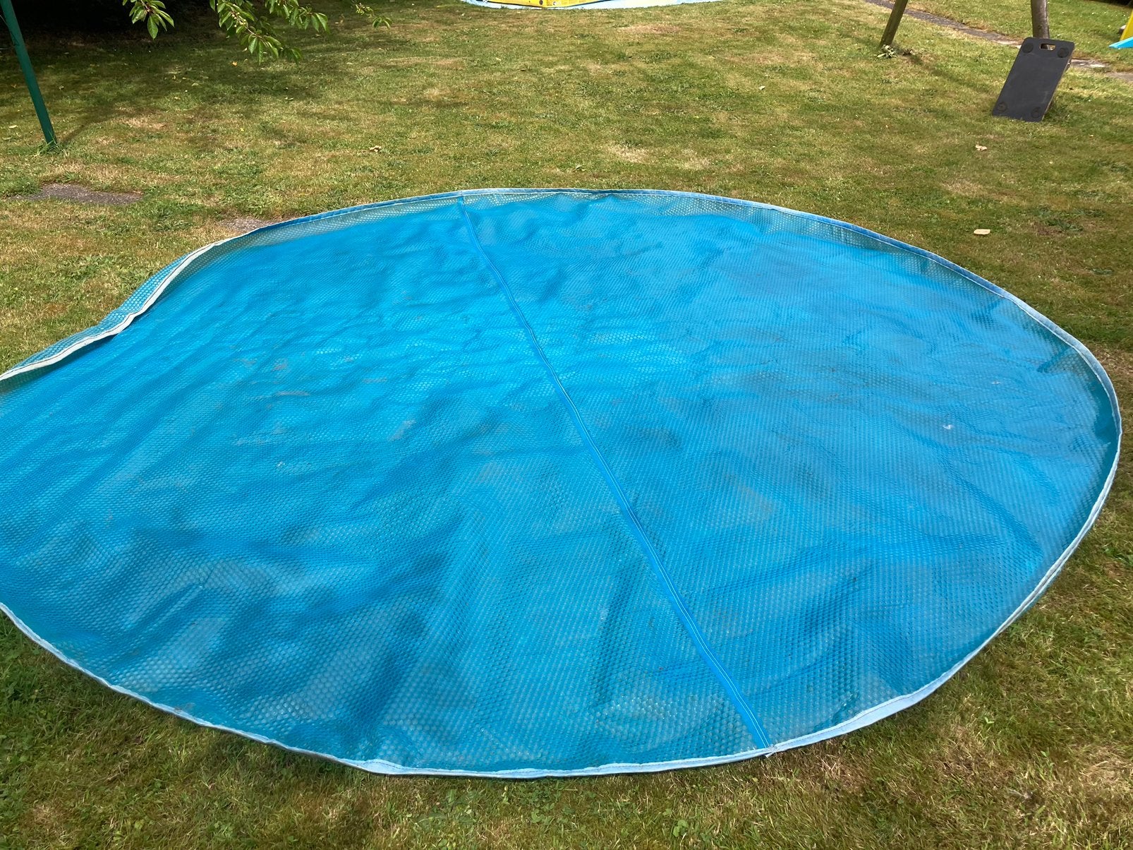 Ronde blauwe zwembadafdekking van 3,6 m, Tuin en Terras, Ophalen, Gebruikt