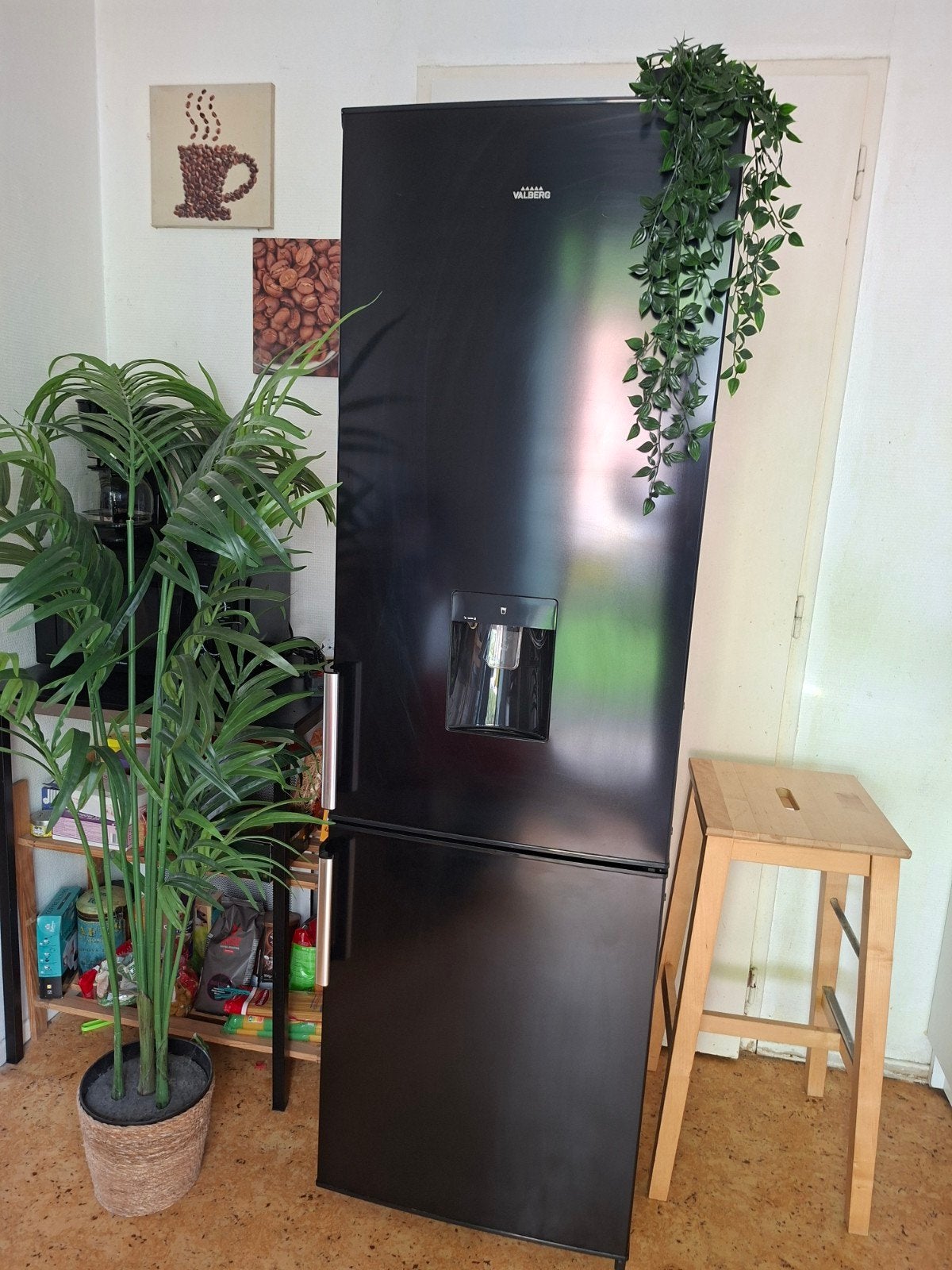 Réfrigérateur combiné congélateur fonctionne parfaitement, Electroménager, Enlèvement ou Envoi, 160 cm ou plus, Utilisé, 200 litres ou plus