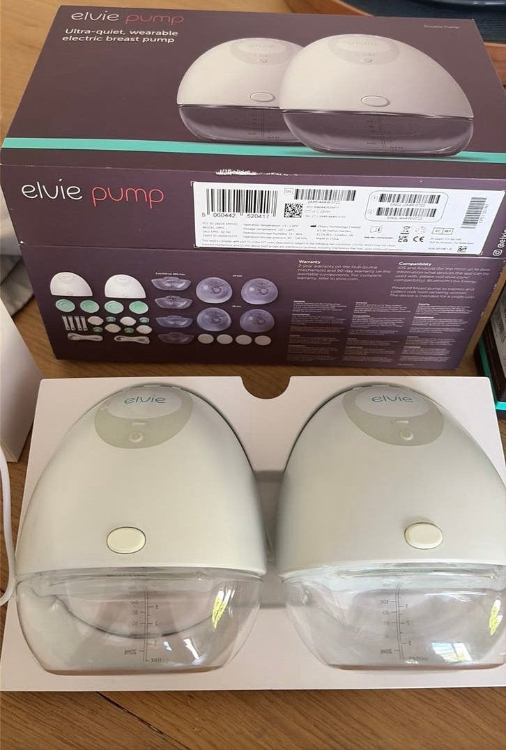 Elvie pump met alle toebehoren, Kinderen en Baby's, Babyvoeding en Toebehoren, Ophalen, Zo goed als nieuw, Elvie