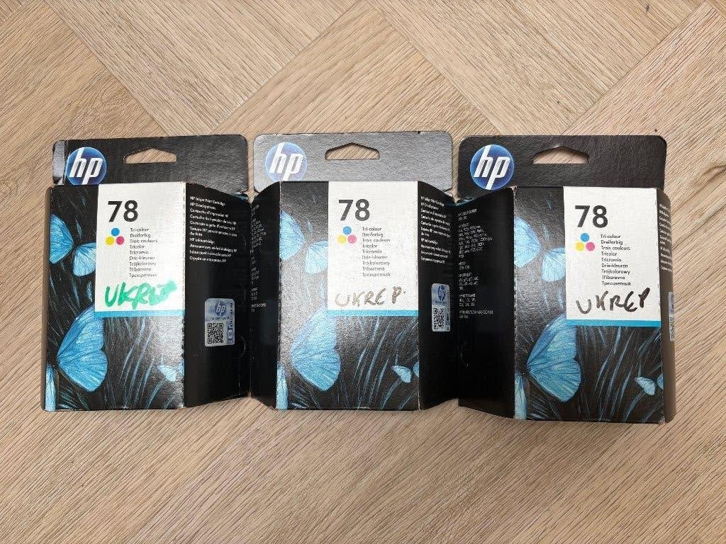3 stuks nieuwe originele Tri-Color cartridges HP 78, Computers en Software, Printerbenodigdheden, Ophalen of Verzenden, Nieuw
