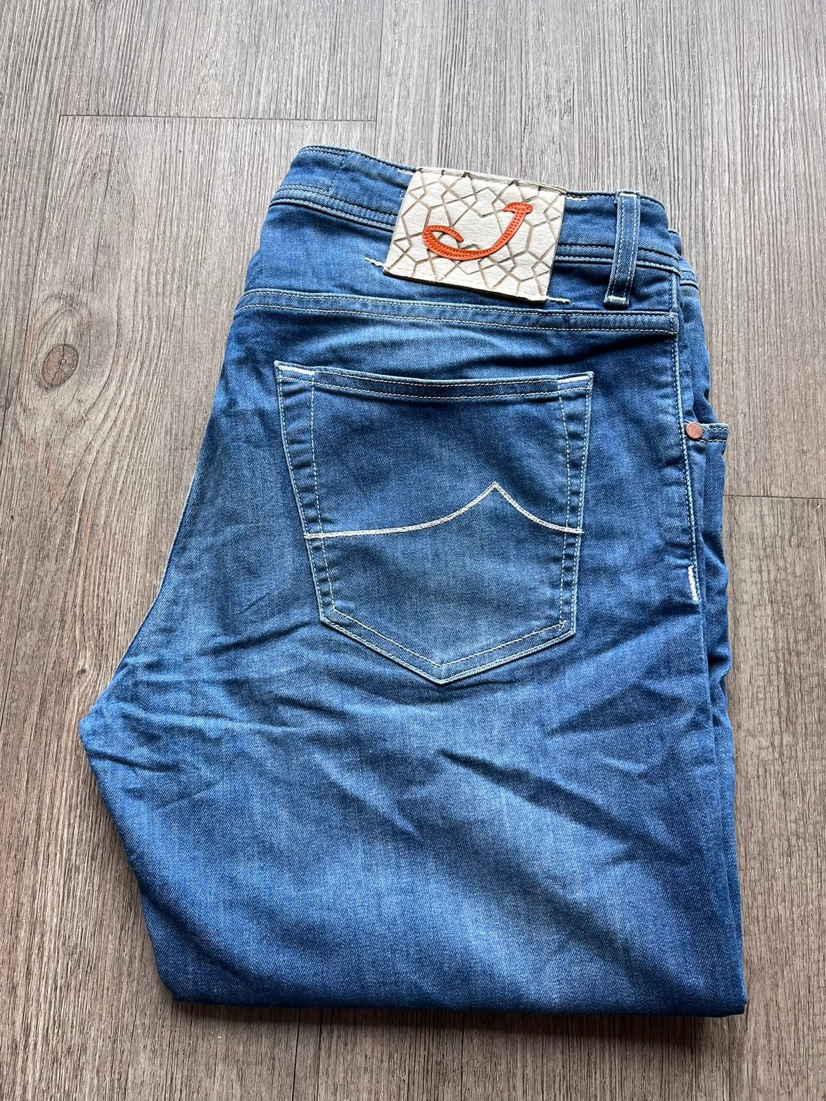 Jacob Cohen jeans size 35 type J622 comfort, Enlèvement ou Envoi, Comme neuf, Bleu, W36 - W38 (confection 52/54)