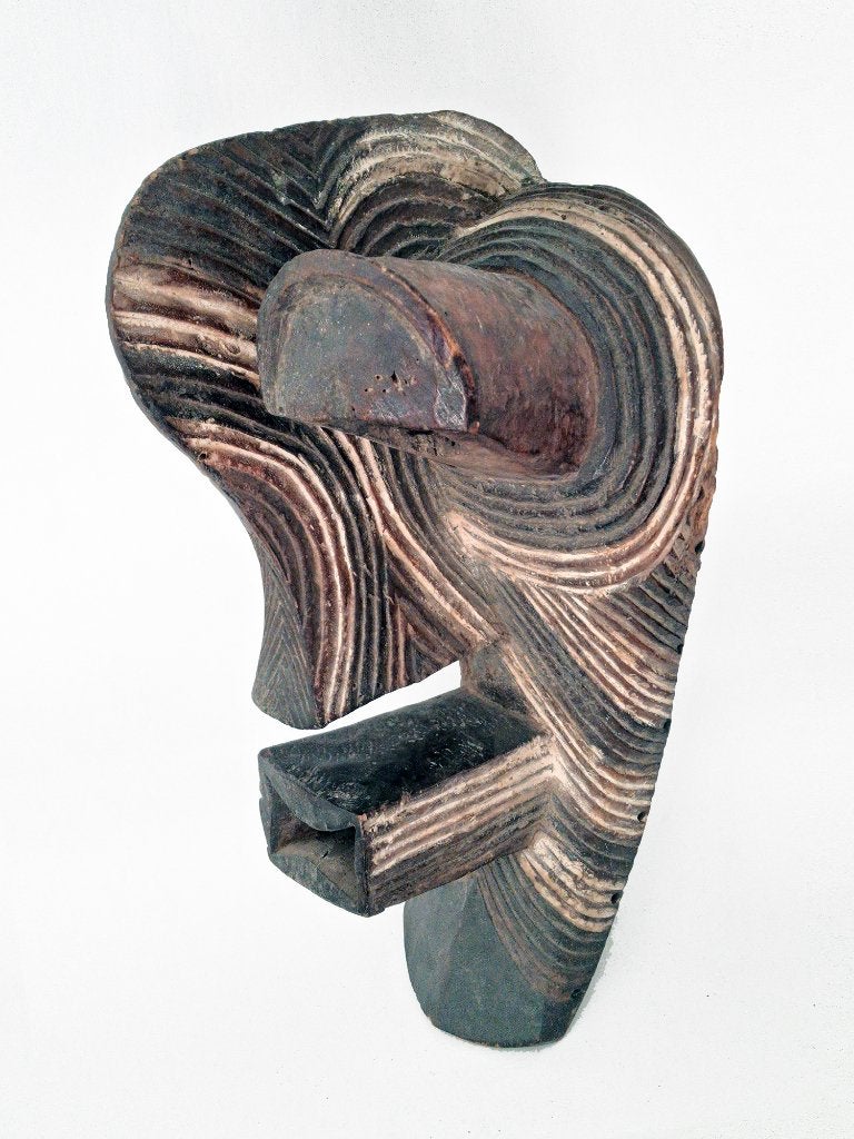 Kifwebe Songye masker, Antiek en Kunst, Kunst | Niet-Westerse kunst, Hout, Afrika, Masker, 59 cm