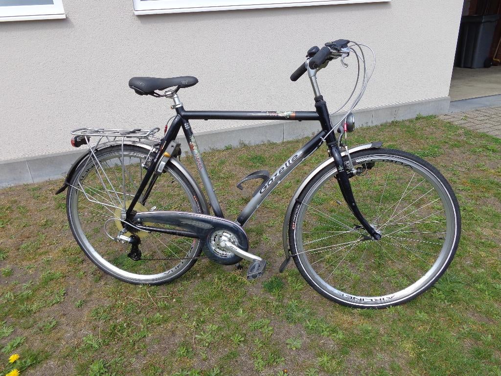 2 alu herenfietsen maat 61 NORTA EN GAZELLE, Ophalen, Velgrem, Versnellingen, Zo goed als nieuw