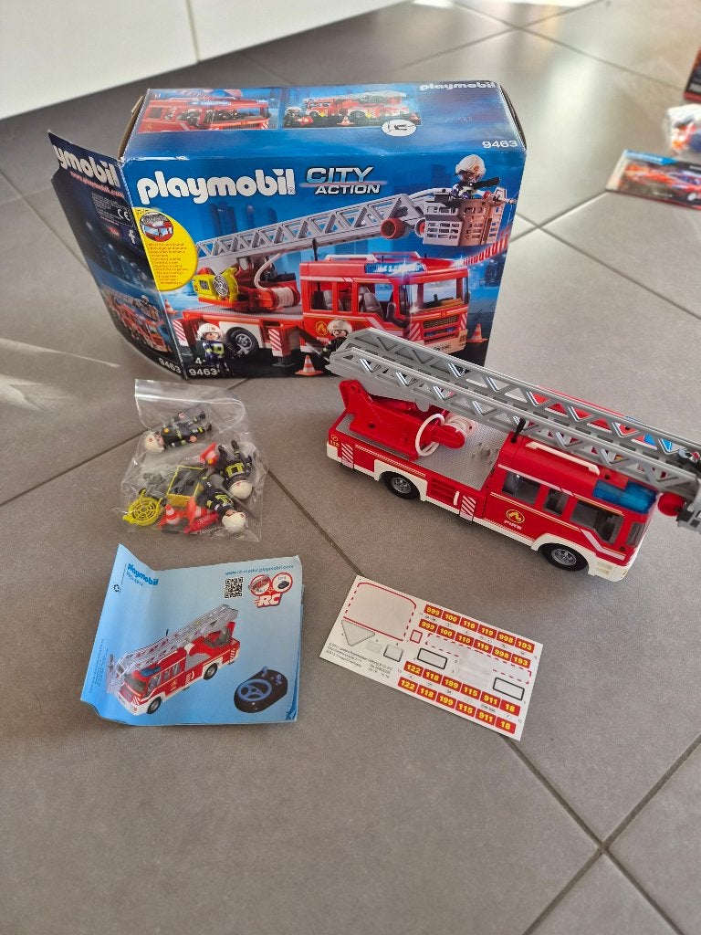 Playmobil City Action 9463 (Le Fourgon d'incendie), Comme neuf, Véhicule, City action, Kit complet