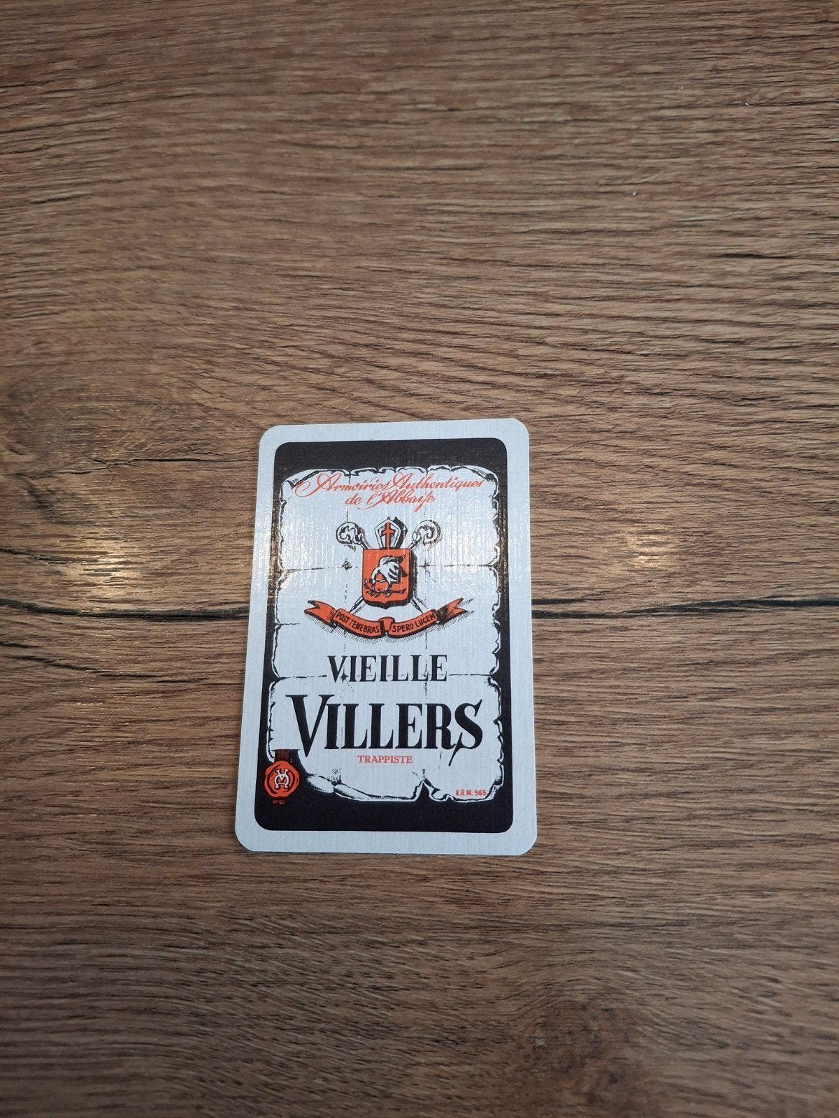 Oude speelkaart trappist vieille villers, Ophalen of Verzenden