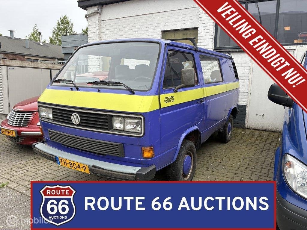 Volkswagen Transporter T3 Syncro | 1990 | Route 66 Auctions, Volkswagen, Zwart, Bedrijf, Handgeschakeld