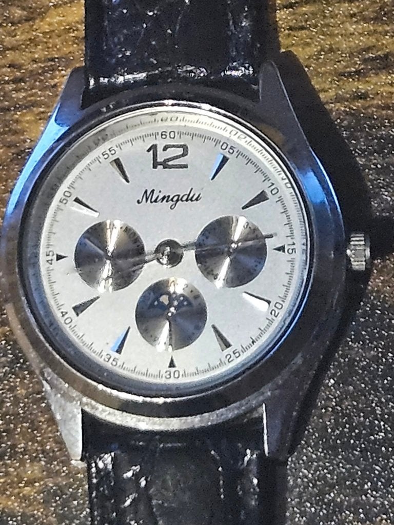 MINGDU – MONTRE HOMME QUARTZ – STYLE CHRONOGRAPHE, Enlèvement ou Envoi