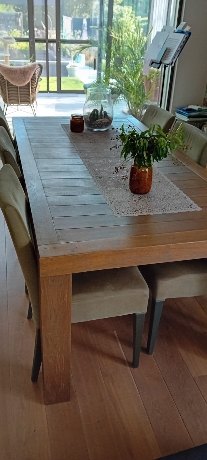 Houten eettafel, 150 à 200 cm, Cinq personnes ou plus, Enlèvement, Utilisé