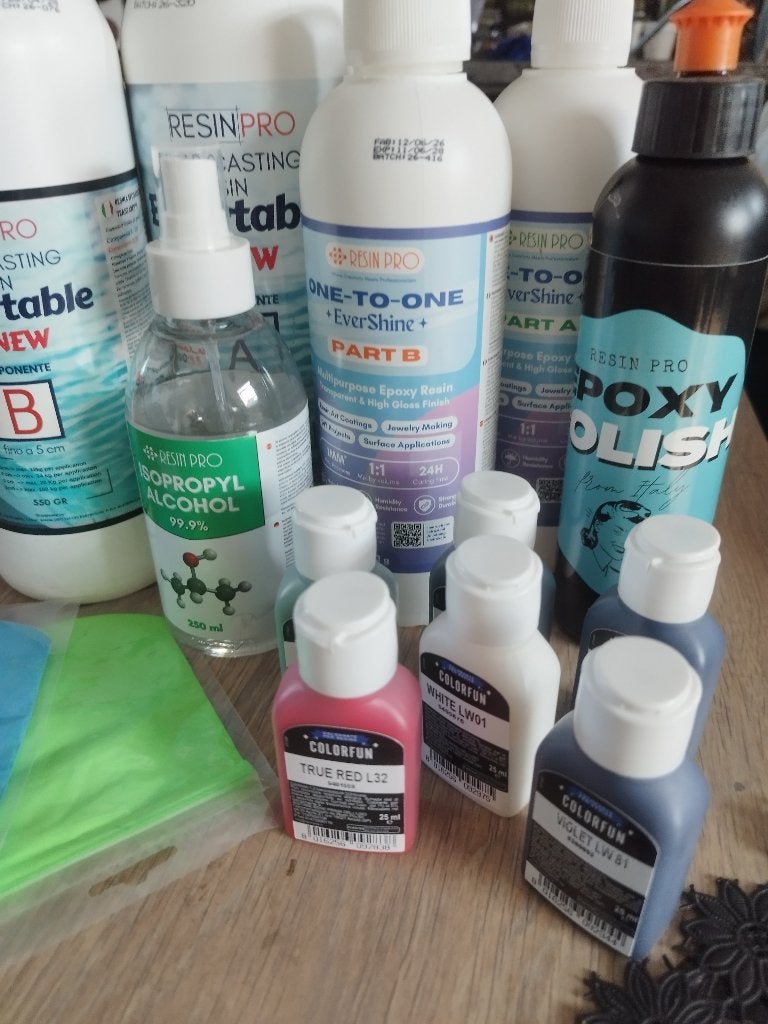 Résine époxy plus colorants, Bricolage & Construction, Enlèvement, Neuf
