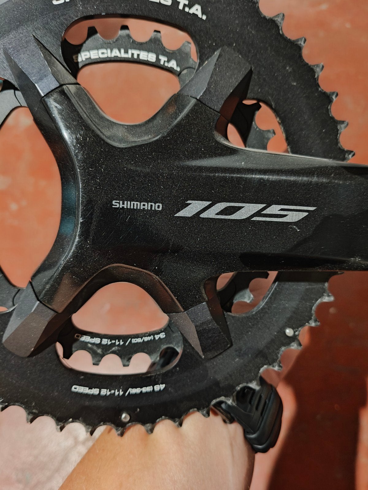 Shimano 105 crankstel, Vélos & Vélomoteurs, Vélos Pièces, Pédalier ou Pédales, Enlèvement ou Envoi, Shimano 105, Utilisé