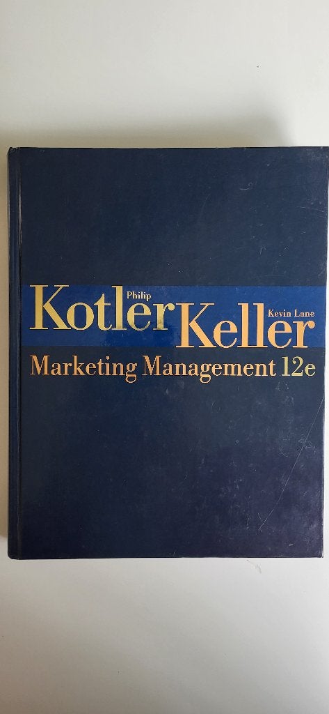 Marketing Management - 12 ed. -Philip Kotler - als nieuw, Ophalen of Verzenden, Zo goed als nieuw, Management