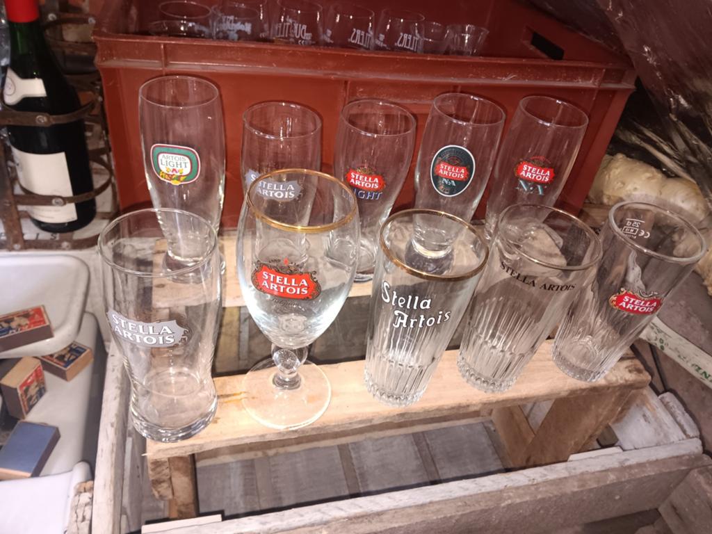Stella glazen, Verzamelen, Ophalen