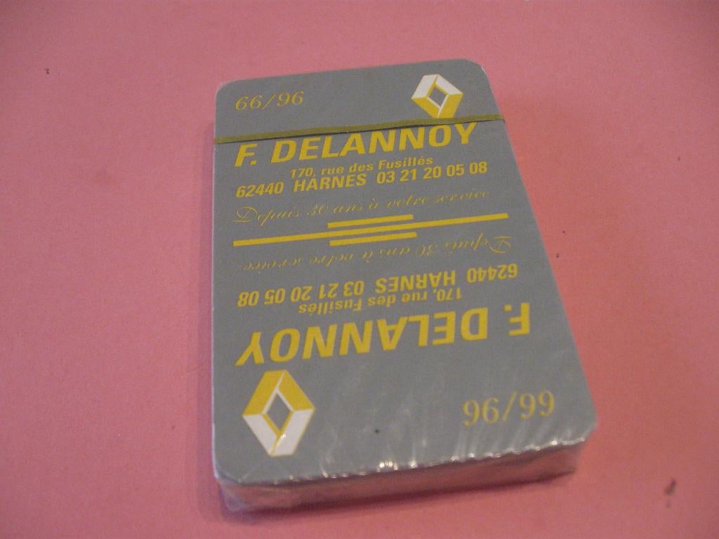 Kaartspel - speelkaarten Renault Delannoy, Enlèvement ou Envoi, Comme neuf, Carte(s) à jouer