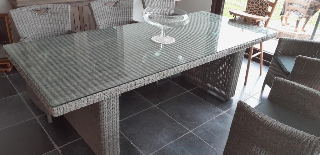 Tuintafel, Tuin en Terras, Tuinsets en Loungesets, Ophalen, Aluminium