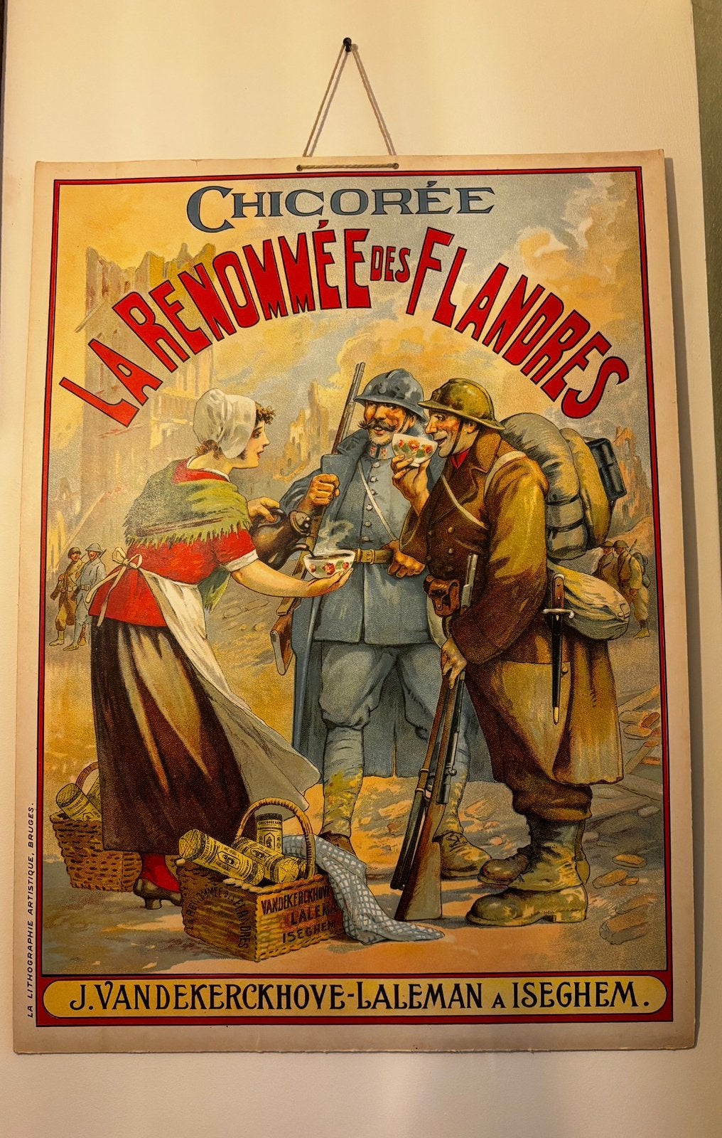 Originele reclame Chicoree La Renommée des Flandres, 1915, Ophalen of Verzenden, Zo goed als nieuw