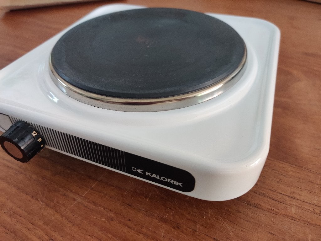 Kalorik elektrische kookplaat type 5281/2, Elektronische apparatuur, Ophalen, 3 kookzones of minder, Zo goed als nieuw, Vrijstaand