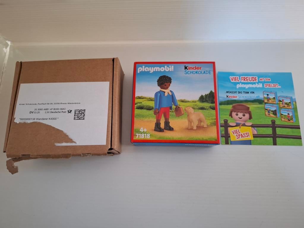Playmobil Kinder Schokolade nieuw promo set 71818 Wandelaar, Kinderen en Baby's, Ophalen of Verzenden, Nieuw, Complete set
