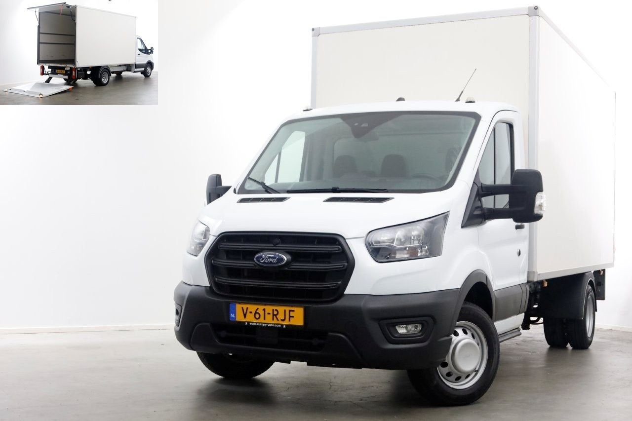 Ford Transit 350 2.0 TDCI 130pk N1 Trend Dubbel Lucht Bakwag, Auto's, Wit, Bedrijf, Ford, Onderhoudsboekje
