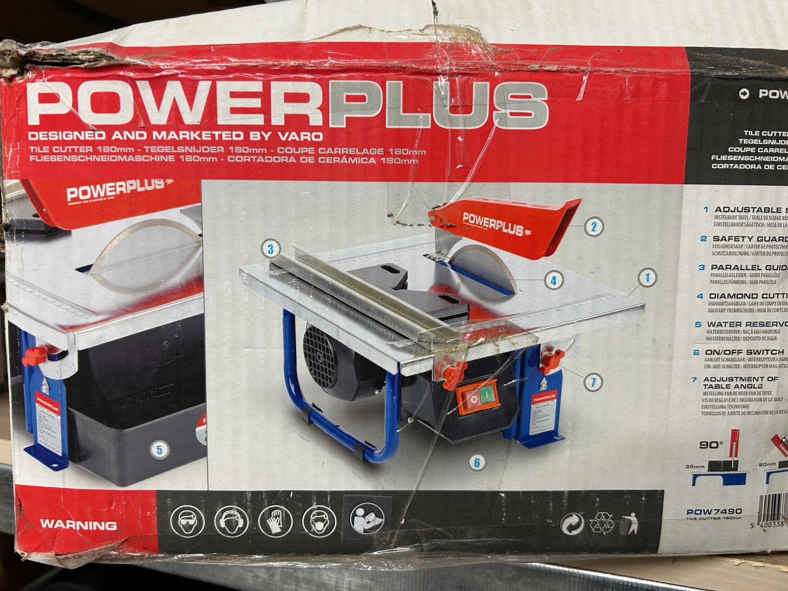 Tegelsnijder slijpschijf diamantschijf keramisch, Bricolage & Construction, Enlèvement, Utilisé, Moins de 700 watts, Banc de travail