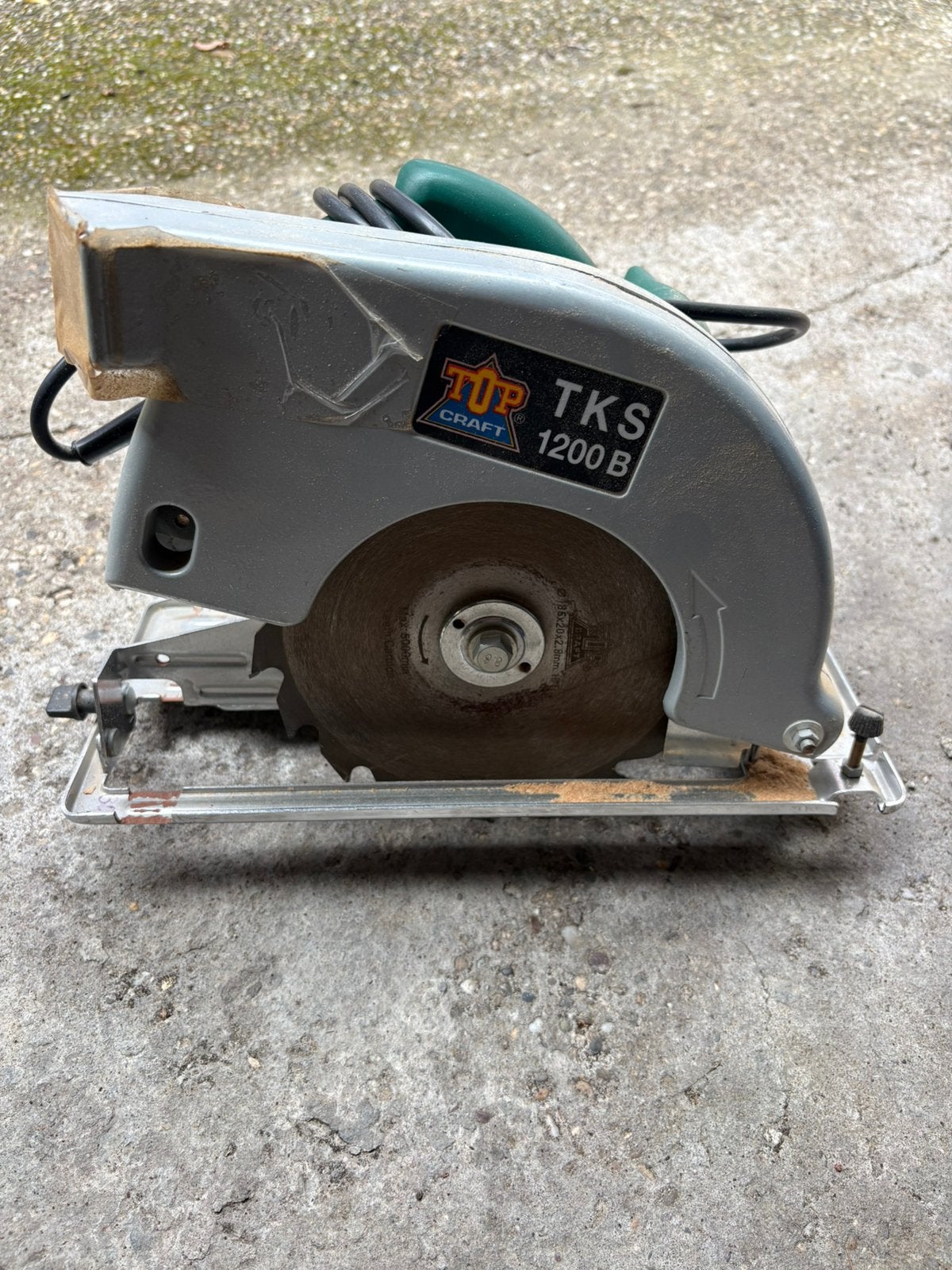 Topcraft cirkelzaag, Bricolage & Construction, Outillage | Scies mécaniques, 1200 watts ou plus, 30 à 70 mm, Enlèvement, Utilisé