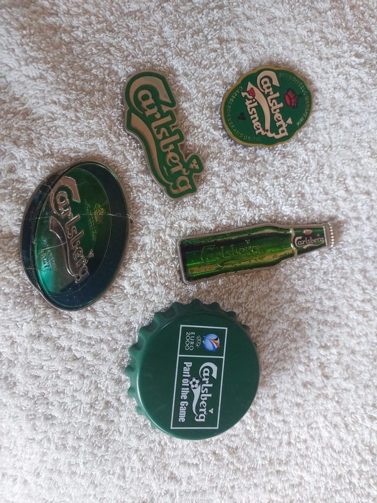 Magneten / koelkastmagneten Carlsberg, Ophalen of Verzenden, Nieuw, Reclamebord, Plaat of Schild, Overige merken